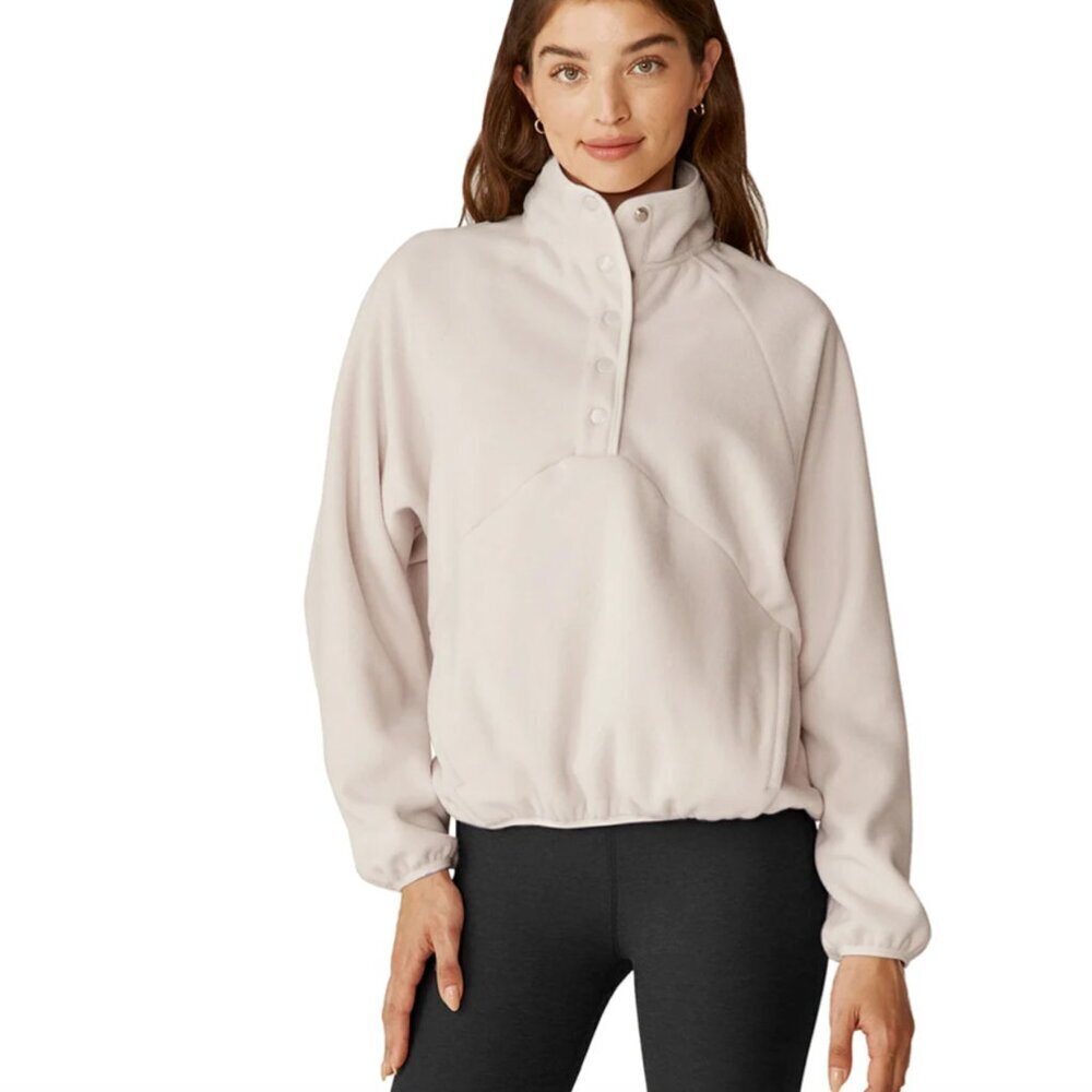 NWT Beyond Yoga Tranquility Pullover Lunar Rock